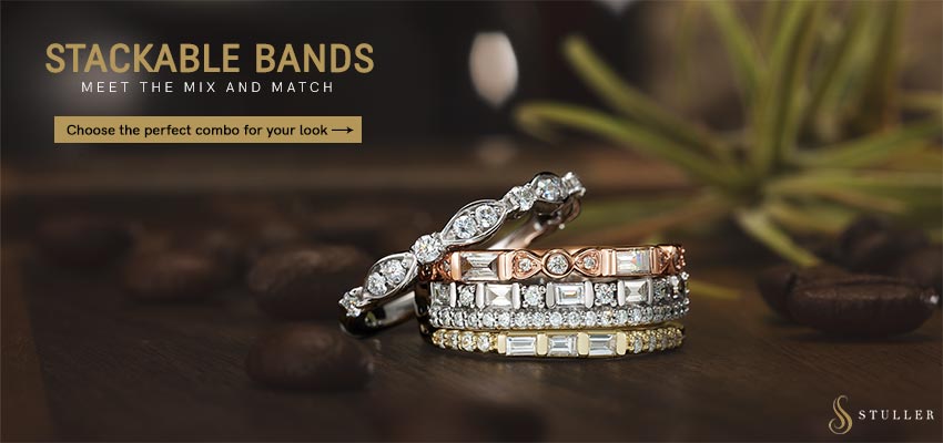 Stackable Bands Available At Andress Jewelry